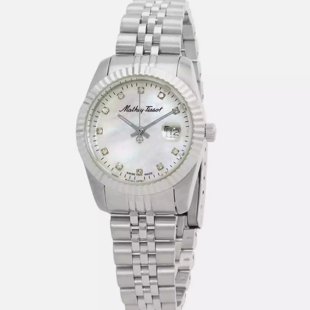 Tissot Diamond Mop Quartz White Dial Ladies Watch